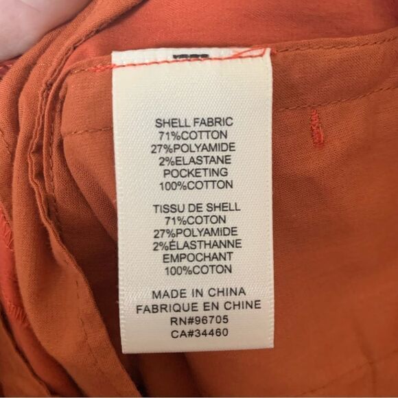 Rebecca Taylor Orange Pleated High Waist Trouser Shorts - Picture 4 of 6